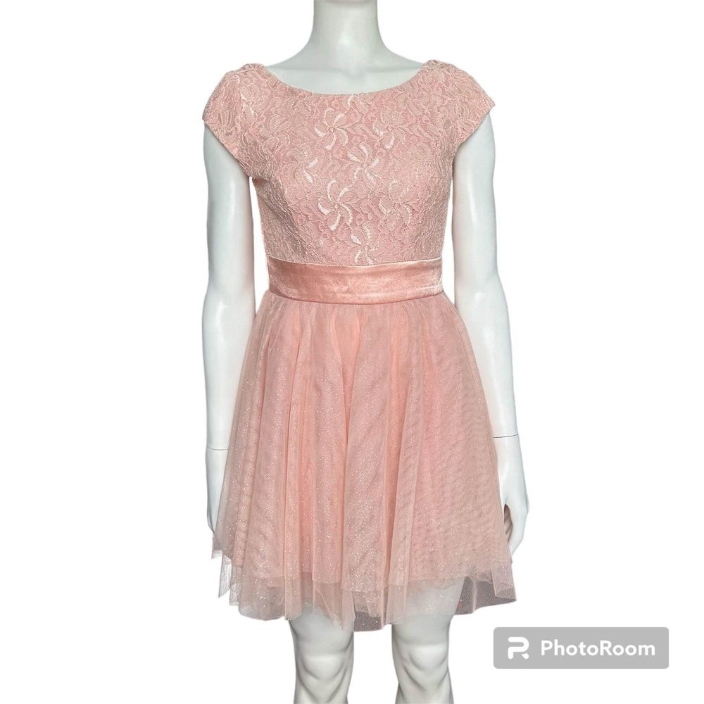 Le Chateau Girls Ballerina Pink Tulle Dress 7